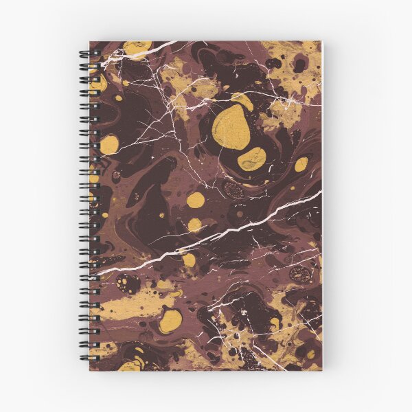 Item preview, red Ebru marble - trompe l'oeil painted marble designed and sold by Wolfsee.