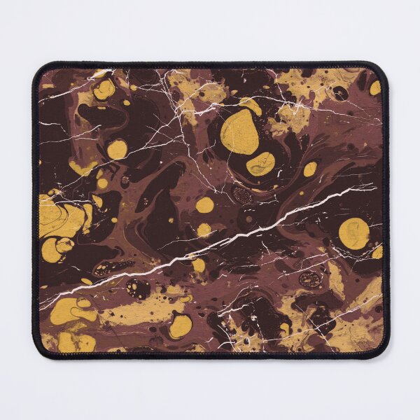 Item preview, red Ebru marble - trompe l'oeil painted marble designed and sold by Wolfsee.