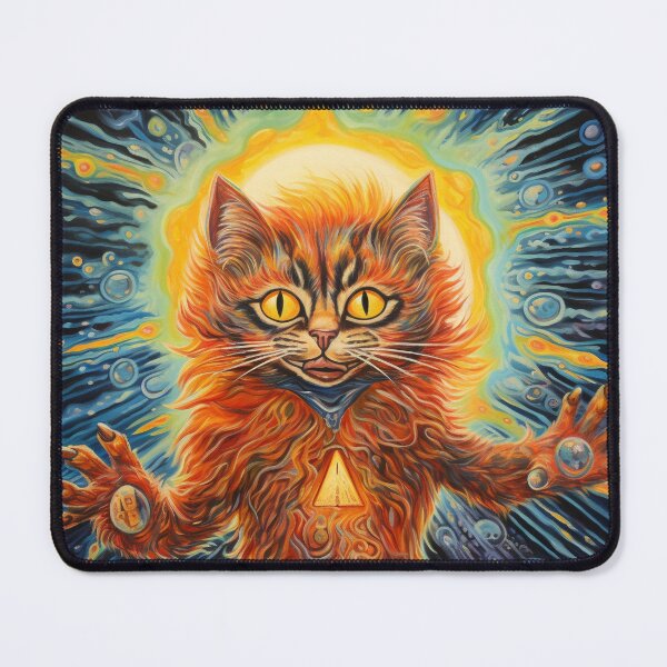 Item preview, Louis Wain Schizophrenia Cat Painting For Cat Lovers designed and sold by Petsthetic.