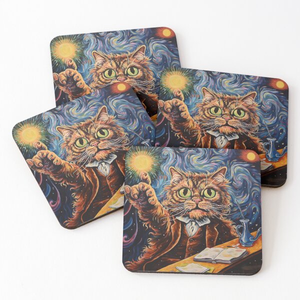 Item preview, Louis Wain Schizophrenia Cat Painting For Cat Lovers designed and sold by Petsthetic.