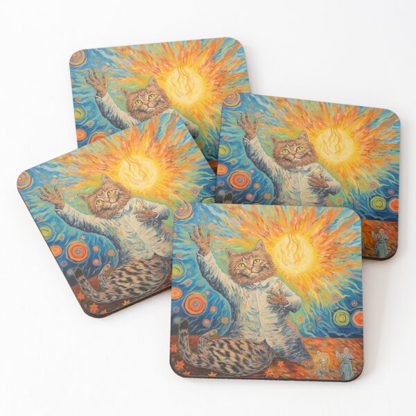 Item preview, Louis Wain Schizophrenia Cat Painting For Cat Lovers designed and sold by Petsthetic.