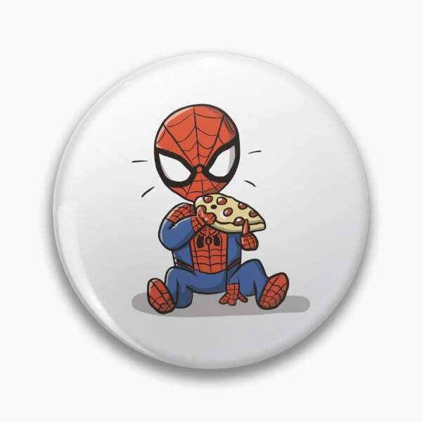 Item preview, Baby Spidey Munching Pizza - Trendy Hilarious Comic Spider Art Eating Food Meme Cartoon Costume designed and sold by SpideyUniverse.