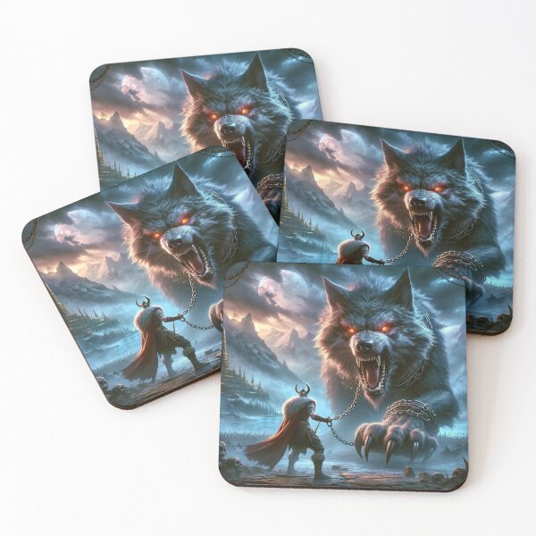 Item preview, The Awakening of Fenrir – An Epic Confrontation Under the North Moon designed and sold by darkfantasy-atk.