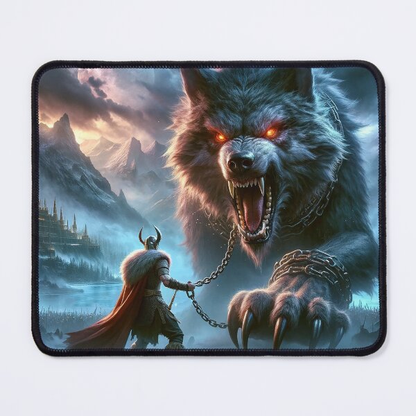 Item preview, The Awakening of Fenrir – An Epic Confrontation Under the North Moon designed and sold by darkfantasy-atk.