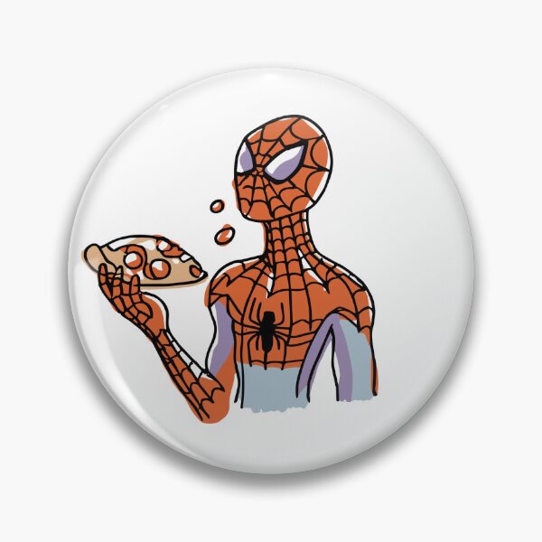 Item preview, Spidey Munching Pizza - Trendy Hilarious Comic Spider Art Eating Food Meme Cartoon Costume designed and sold by SpideyUniverse.