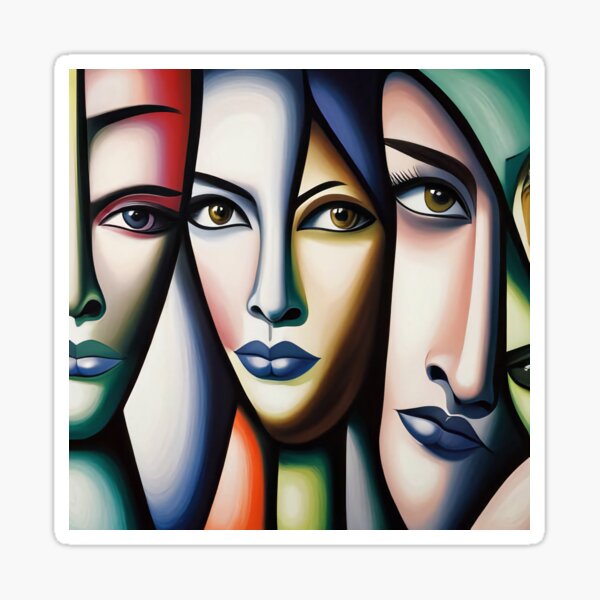 Multiple Faces Sticker