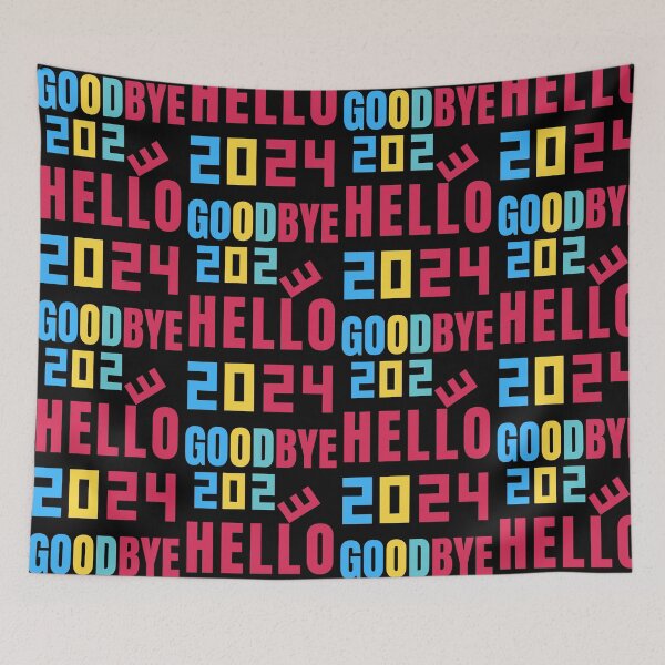 Item preview, Goodbye 2023 Hello 2024 designed and sold by ArtisShops.