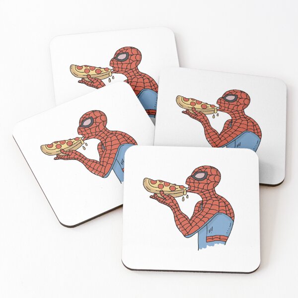 Item preview, Spidey Munching Pizza - Trendy Hilarious Comic Spider Art Eating Food Meme Cartoon Costume designed and sold by SpideyUniverse.