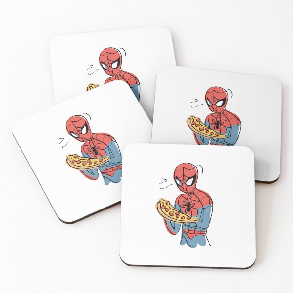 Item preview, Spidey Munching Pizza - Trendy Hilarious Comic Spider Art Eating Food Meme Cartoon Costume designed and sold by SpideyUniverse.
