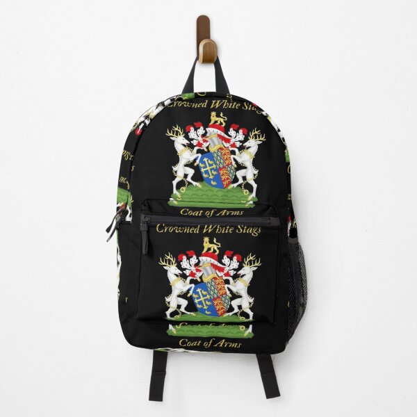 Item preview, English Royal Crowned White Stags - Coat of Arms designed and sold by Gary-Shop.