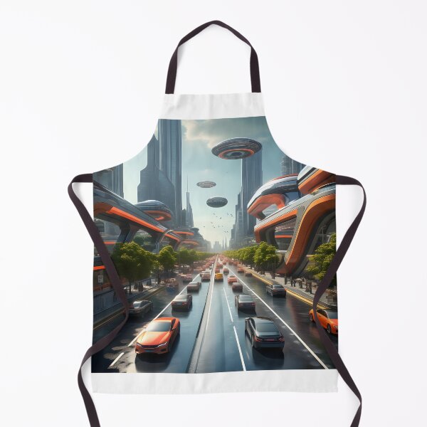 Item preview, futuristic city traffic with floating buildings designed and sold by IncredibleGeek.