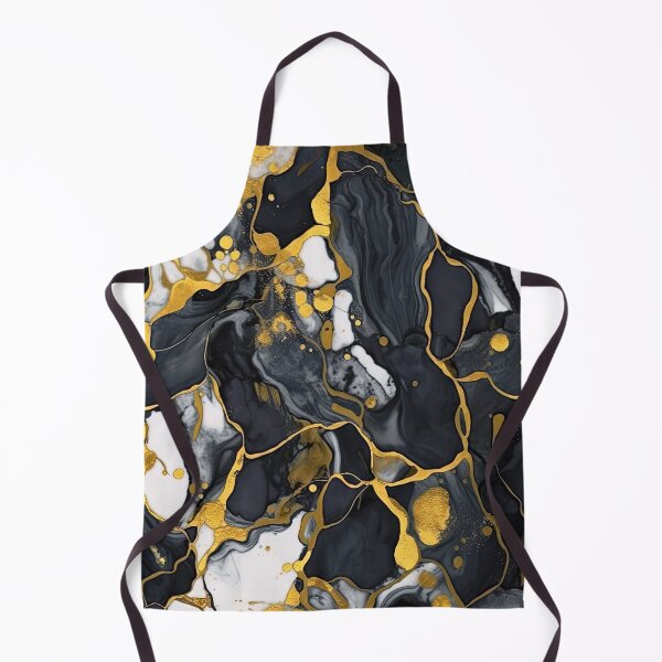 Item preview, black white gold Liquid Marble - acrylic paint marble camouflage designed and sold by Wolfsee.