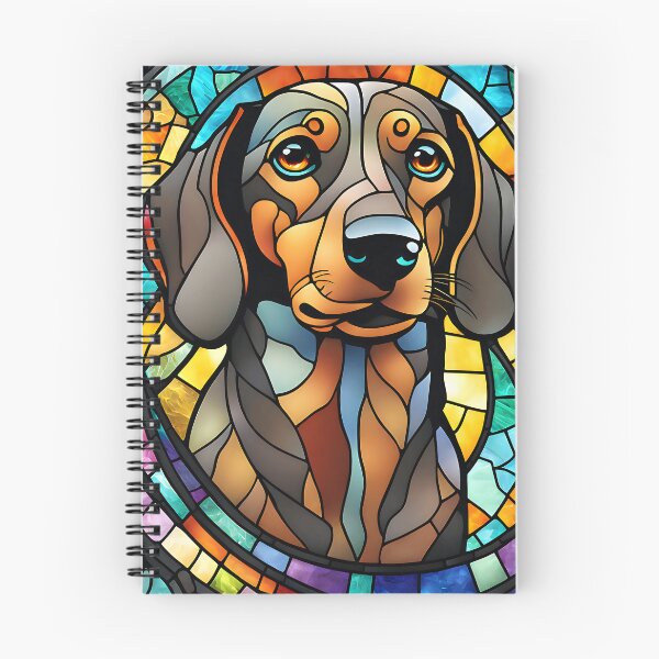 Item preview, Perro Dachshund Arte de vidrieras Perro colorido Dachshund Salchicha Amante del perro Regalo designed and sold by MotleyPlay.