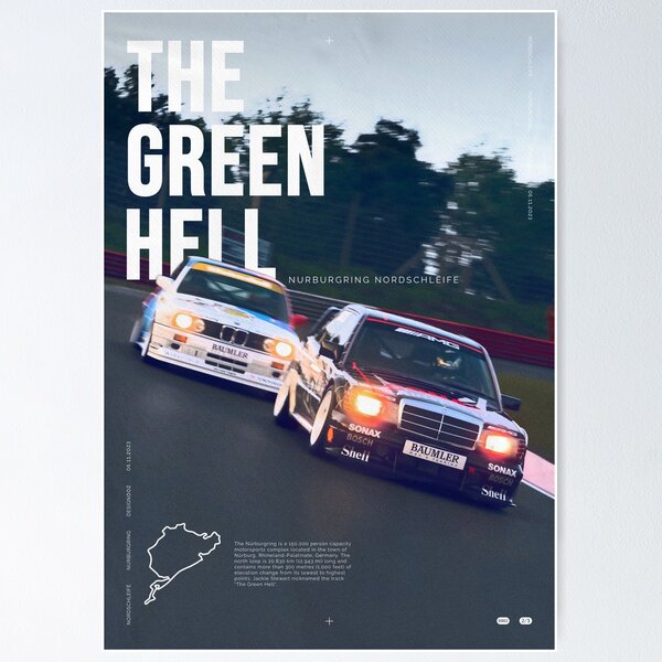 Item preview, Nurburgring Vintage Racing Poster designed and sold by Isaacdesignsaus.