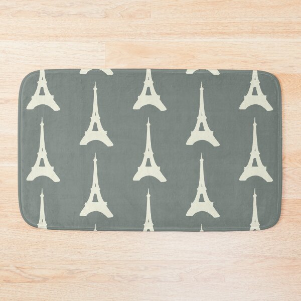 Item preview, Architectural Landmarks No. 65: Eiffel Tower Silhouette. Blue Green Grey Cream Beige. Abstract Artwork By Carraann designed and sold by CARRAANN.