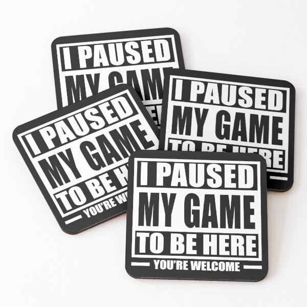 Item preview, I Paused My Game to Be Here Gaming funny Gamer Kids Men designed and sold by teeshop87.