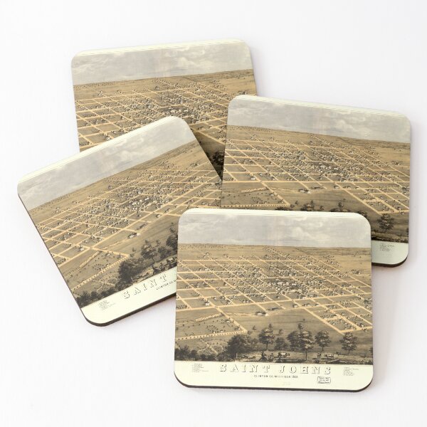 Item preview, Saint Johns, Michigan (1868) designed and sold by allhistory.
