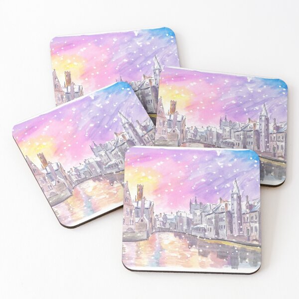 Item preview, Bruges Winter Dreams and Canal Views at Dawn designed and sold by artshop77.