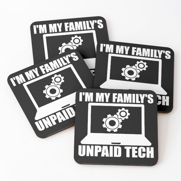 Item preview, I'm My Family's Unpaid Tech Support Funny Computer Engineer  designed and sold by teeshop87.