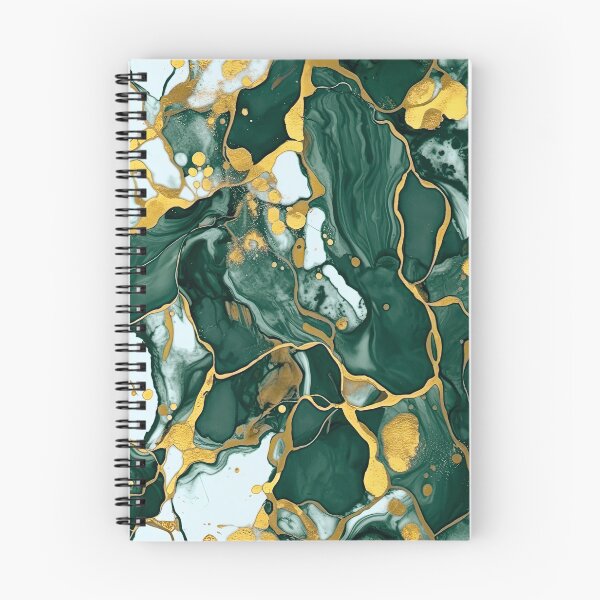Item preview, Green gold Liquid Marble - acrylic paint marble camouflage designed and sold by Wolfsee.
