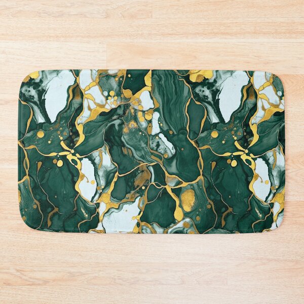Item preview, Green gold Liquid Marble - acrylic paint marble camouflage designed and sold by Wolfsee.