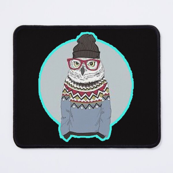 Item preview, hipster owl designed and sold by Ratatatts.