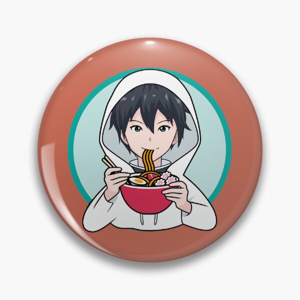Item preview, Anime Boy Eating Ramen designed and sold by franktact.