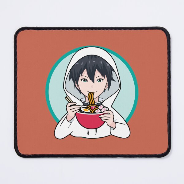 Item preview, Anime Boy Eating Ramen designed and sold by franktact.