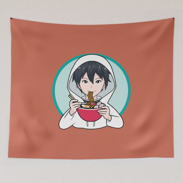 Item preview, Anime Boy Eating Ramen designed and sold by franktact.