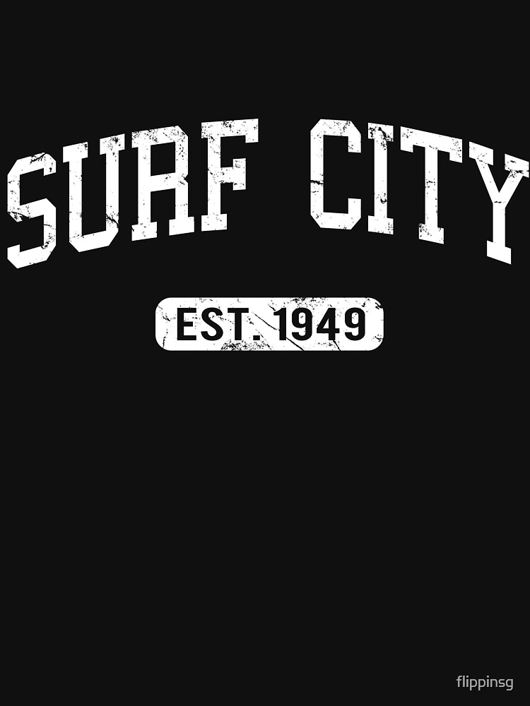 "Surf City North Carolina Est 1949" Lightweight Sweatshirt for Sale by