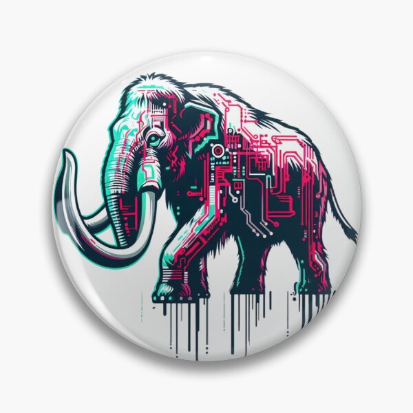 Item preview, Electronic Iconic Mammoth designed and sold by MrAI-Store.