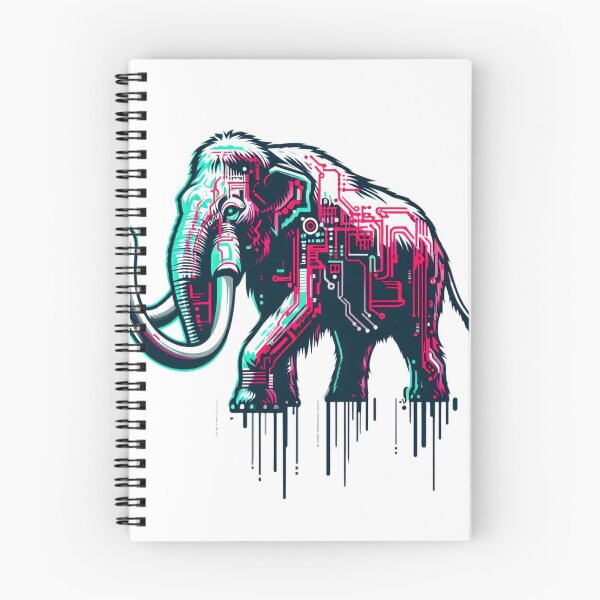 Item preview, Electronic Iconic Mammoth designed and sold by MrAI-Store.