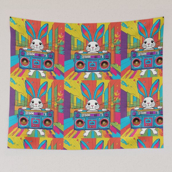 Item preview, Conejito de rock and roll designed and sold by Metalsaga.
