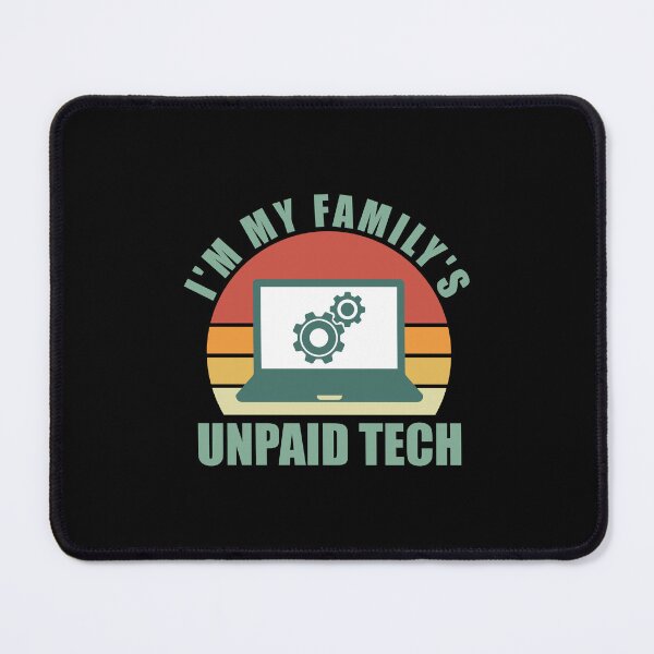 Item preview, I'm My Family's Unpaid Tech Support Funny retro Computer Engineer  designed and sold by teeshop87.