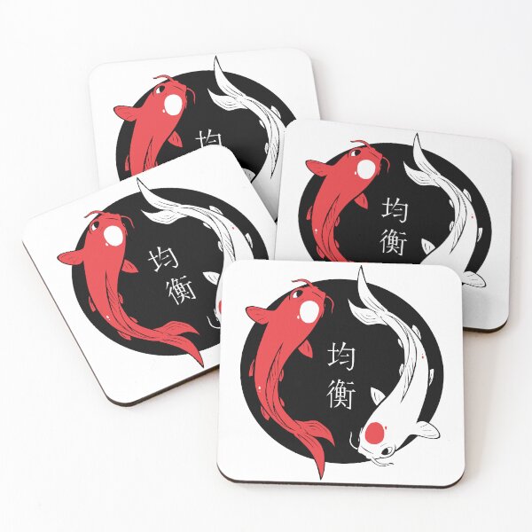 Item preview, Japanese Yin-yang Fish - Black and White Edition designed and sold by Israelbeck7.