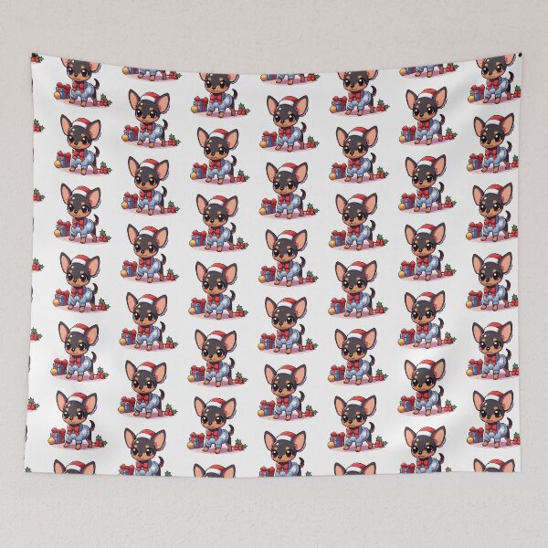 Item preview, Chibi Miniature Pinscher in Christmas designed and sold by City0fDreams.