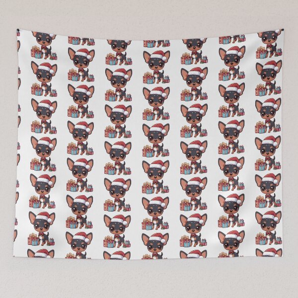 Item preview, Chibi Miniature Pinscher in Christmas designed and sold by City0fDreams.