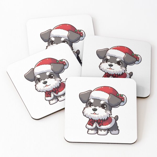 Item preview, Chibi Miniature Schnauzer in Christmas designed and sold by City0fDreams.