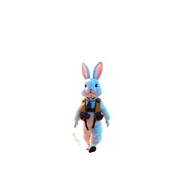 Artwork thumbnail, A Rabbit In Pilot Mode by SpicyOne
