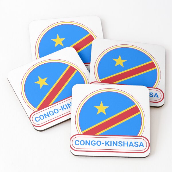 Item preview, Congo Kinshasa - Democratic Republic of the Congo Country Badge - Democratic Republic of the Congo Flag designed and sold by chrisrivait.