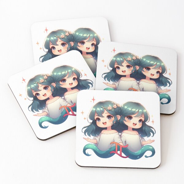 Item preview, Cute twins - Gemini Zodiac Sign Art1 designed and sold by GsnDream.