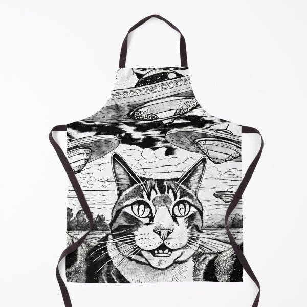 Item preview, Alien Cat Ufo Funny Cats and Science Fiction Lovers designed and sold by TeeServes.