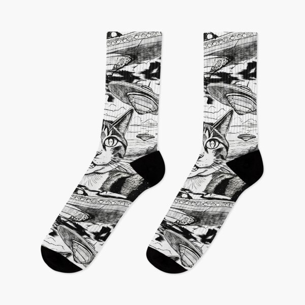 Item preview, Alien Cat Ufo Funny Cats and Science Fiction Lovers designed and sold by TeeServes.