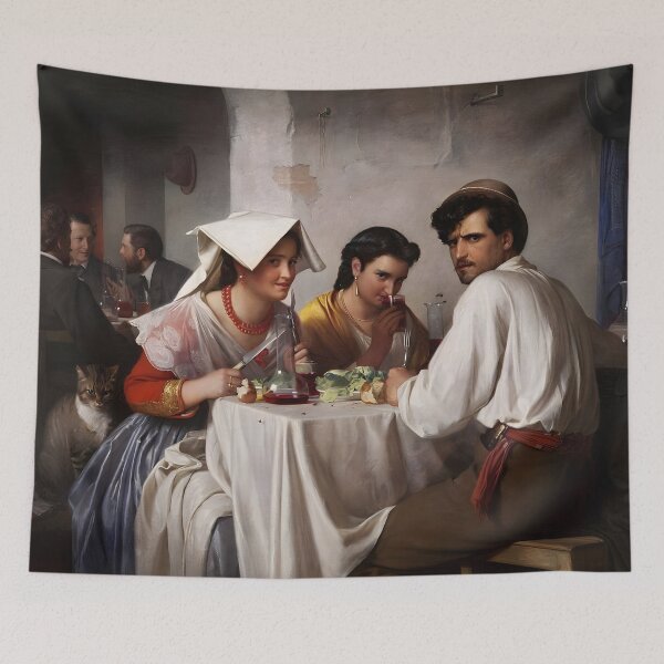 Item preview, In a Roman Osteria Carl Bloch designed and sold by special-artist.