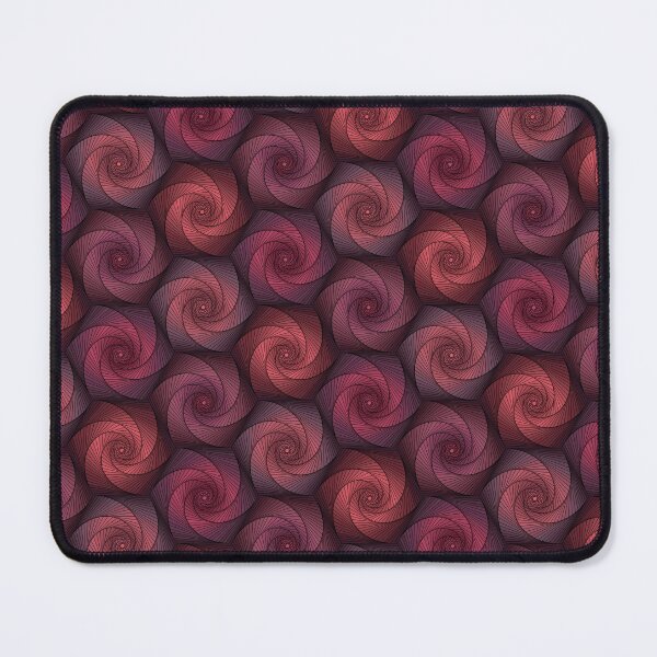 Item preview, Hexagonal Twirls in Red and Maroon - Geometric Rose designed and sold by DHTDesigns.