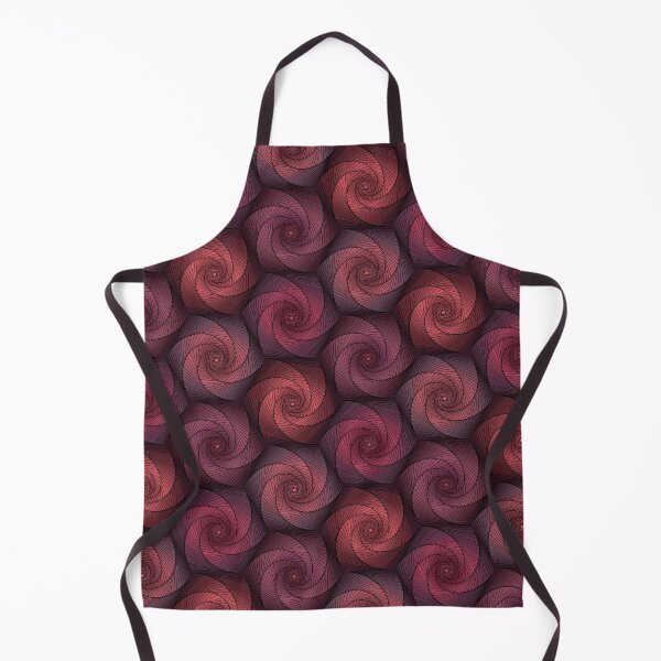 Item preview, Hexagonal Twirls in Red and Maroon - Geometric Rose designed and sold by DHTDesigns.