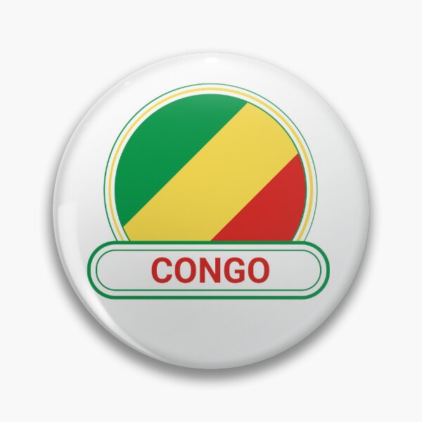 Item preview, Congo Country Badge - Congo Flag designed and sold by chrisrivait.