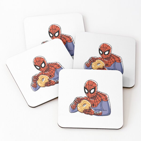 Item preview, Spidey's Bagel Break - Trendy Hilarious Comic Spider Art Eating Food Meme Cartoon Costume designed and sold by SpideyUniverse.