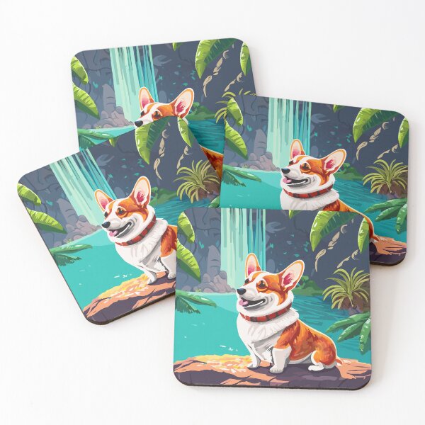 Item preview, Tropical Corgi designed and sold by Corgi-at-night.