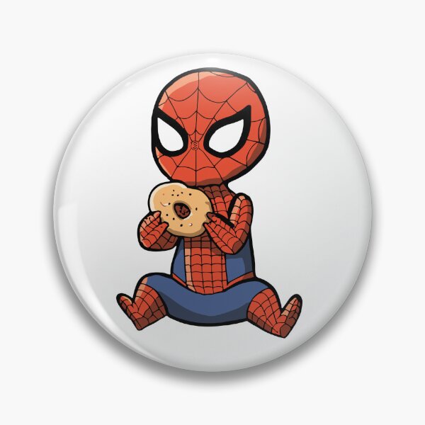 Item preview, Baby Spider Bagel Break - Trendy Hilarious Comic Spider Art Eating Food Meme Cartoon Costume designed and sold by SpideyUniverse.